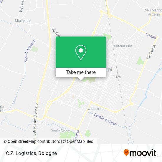 C.Z. Logistics map