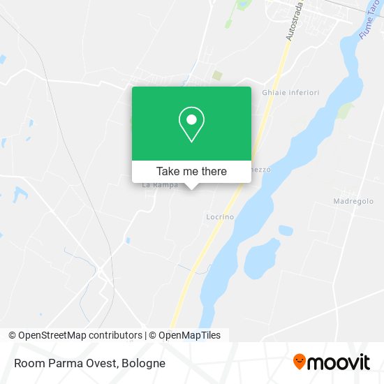 Room Parma Ovest map