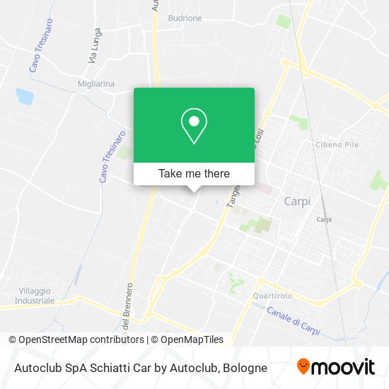 Autoclub SpA Schiatti Car by Autoclub map