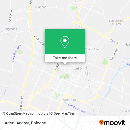 Arletti Andrea map