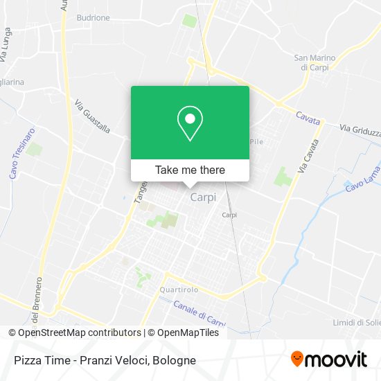 Pizza Time - Pranzi Veloci map