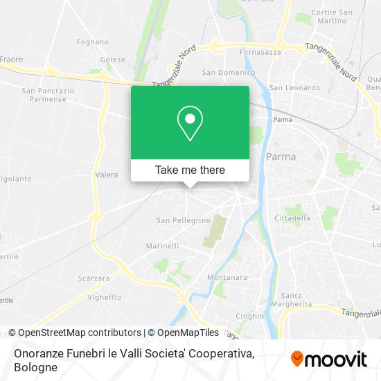 Onoranze Funebri le Valli Societa' Cooperativa map