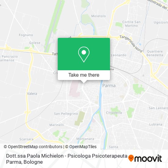 Dott.ssa Paola Michielon - Psicologa Psicoterapeuta Parma map