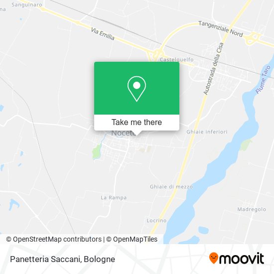 Panetteria Saccani map
