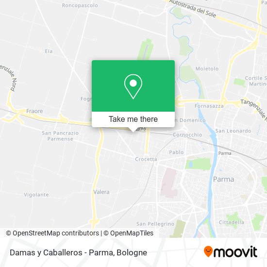 Damas y Caballeros - Parma map