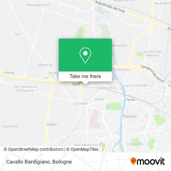 Cavallo Bardigiano map