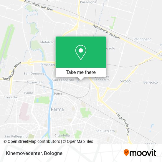 Kinemovecenter map