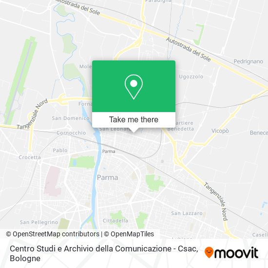 Centro Studi e Archivio della Comunicazione - Csac map