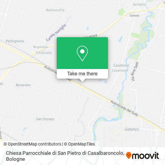 Chiesa Parrocchiale di San Pietro di Casalbaroncolo map