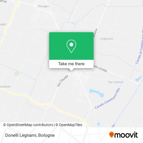 Donelli Legnami map