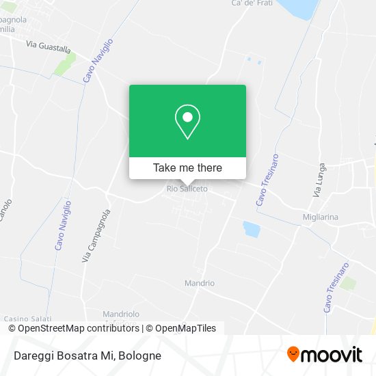 Dareggi Bosatra Mi map