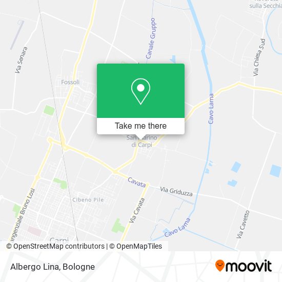 Albergo Lina map