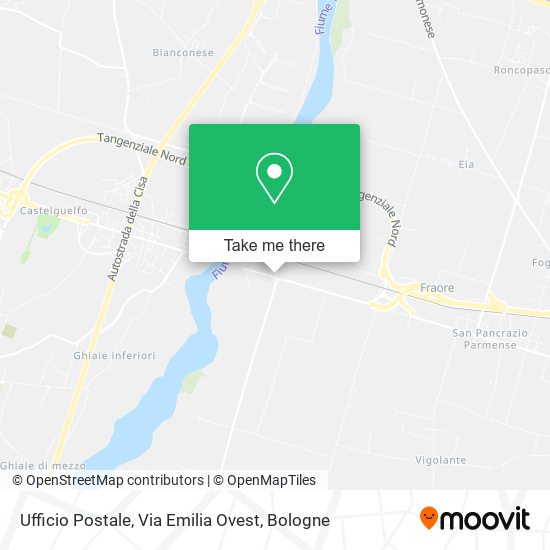 Ufficio Postale, Via Emilia Ovest map