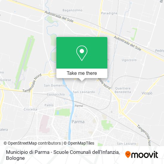 Municipio di Parma - Scuole Comunali dell'Infanzia map