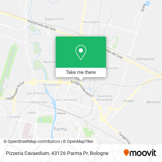 Pizzeria Cavaedium, 43126 Parma Pr map