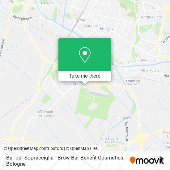Bar per Sopracciglia - Brow Bar Benefit Cosmetics map