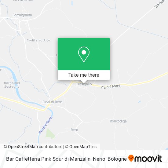 Bar Caffetteria Pink Sour di Manzalini Nerio map