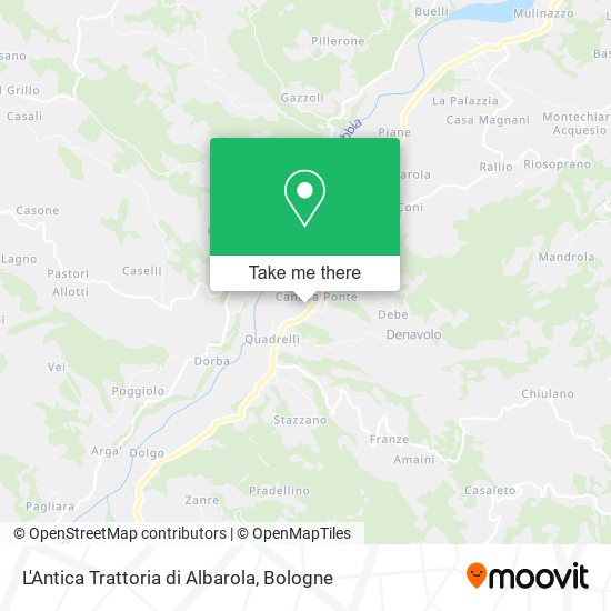 L'Antica Trattoria di Albarola map