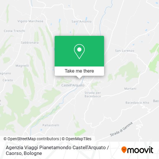 Agenzia Viaggi Pianetamondo Castell'Arquato / Caorso map