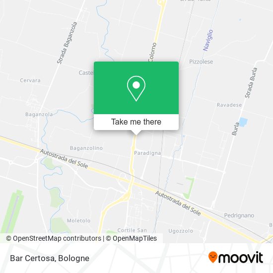 Bar Certosa map