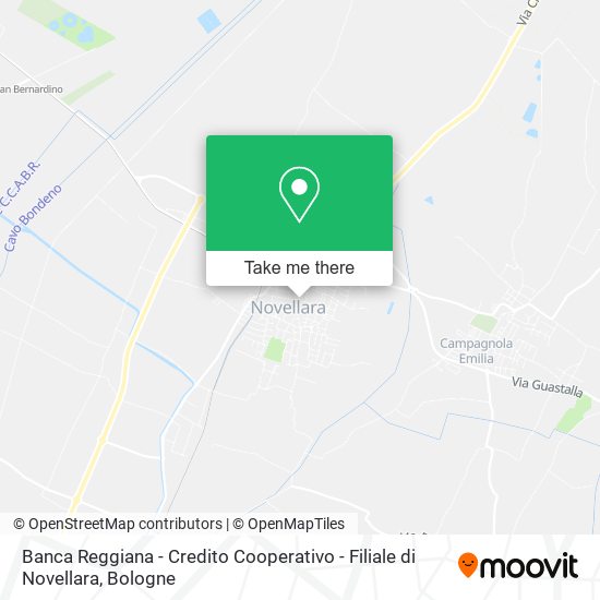 Banca Reggiana - Credito Cooperativo - Filiale di Novellara map