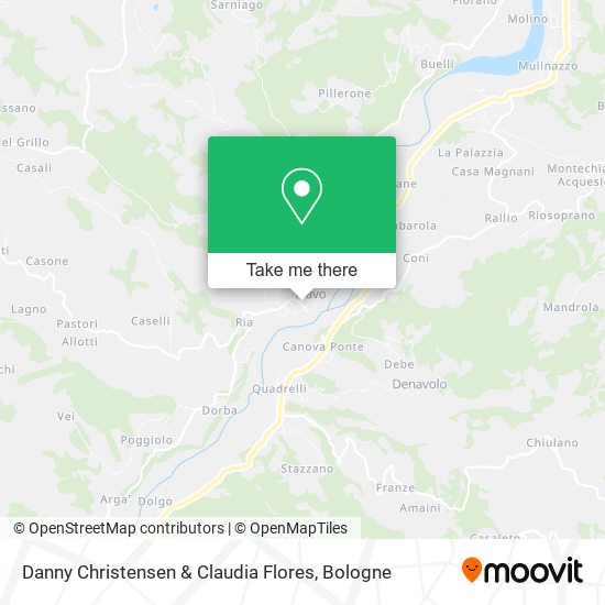 Danny Christensen & Claudia Flores map
