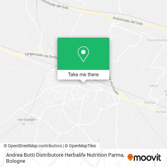 Andrea Botti Distributore Herbalife Nutrition Parma map