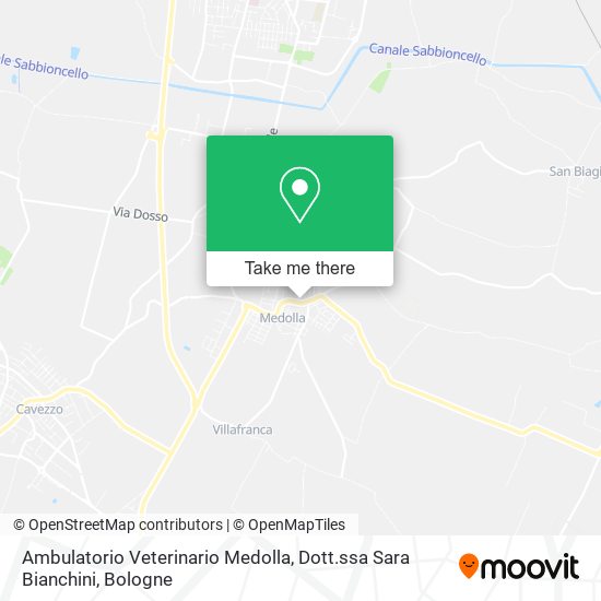 Ambulatorio Veterinario Medolla, Dott.ssa Sara Bianchini map
