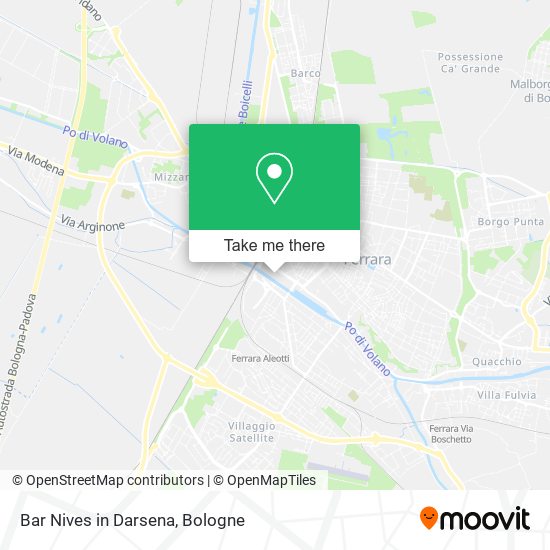 Bar Nives in Darsena map