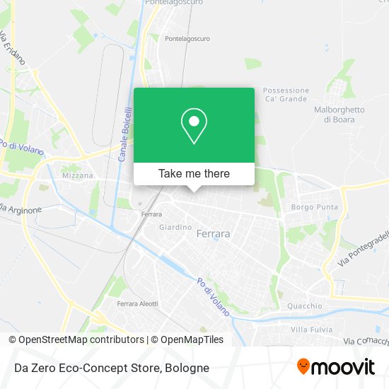 Da Zero Eco-Concept Store map