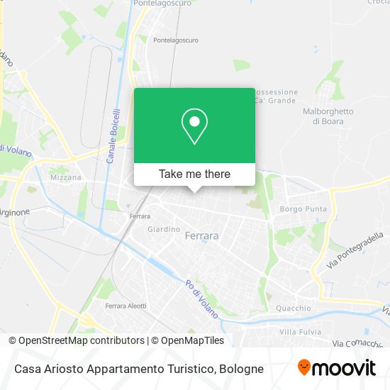 Casa Ariosto Appartamento Turistico map