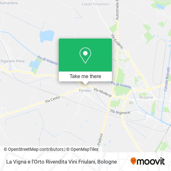 La Vigna e l'Orto Rivendita Vini Friulani map