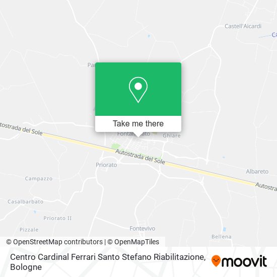 Centro Cardinal Ferrari Santo Stefano Riabilitazione map