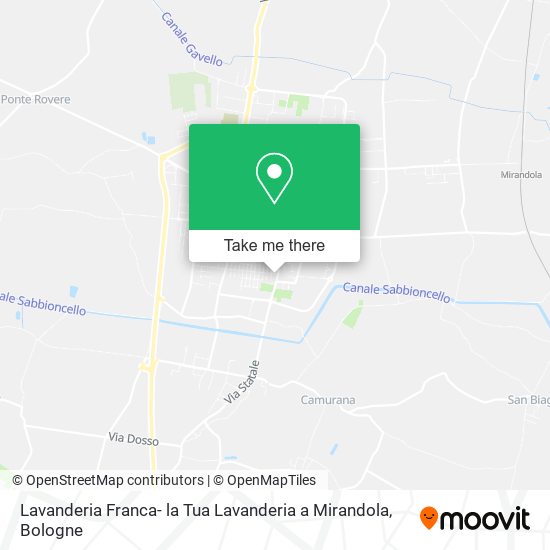 Lavanderia Franca- la Tua Lavanderia a Mirandola map