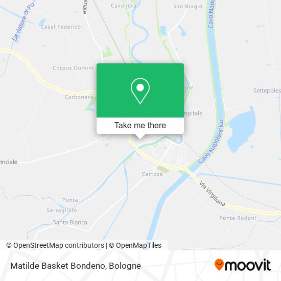 Matilde Basket Bondeno map