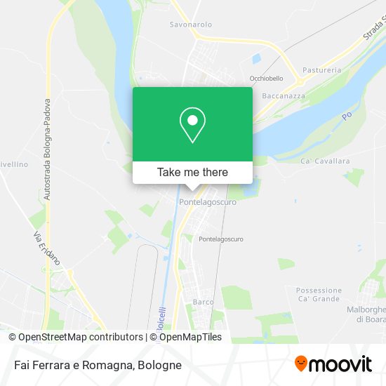 Fai Ferrara e Romagna map