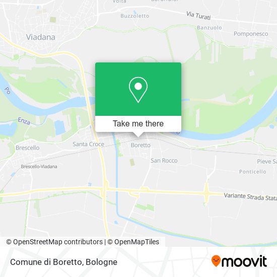 Comune di Boretto map