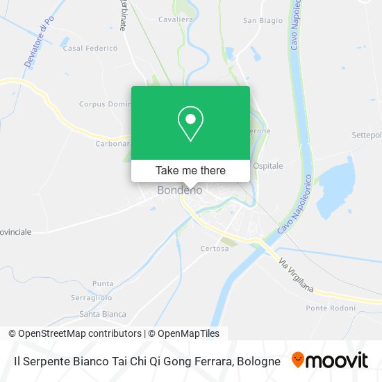 Il Serpente Bianco Tai Chi Qi Gong Ferrara map