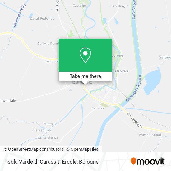 Isola Verde di Carassiti Ercole map