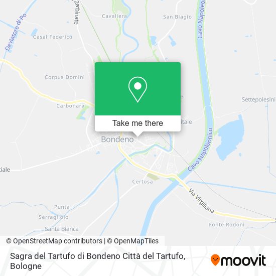 Sagra del Tartufo di Bondeno Città del Tartufo map