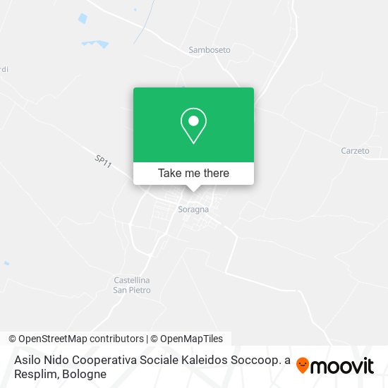 Asilo Nido Cooperativa Sociale Kaleidos Soccoop. a Resplim map