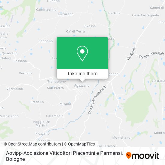 Aovipp-Aociazione Viticoltori Piacentini e Parmensi map