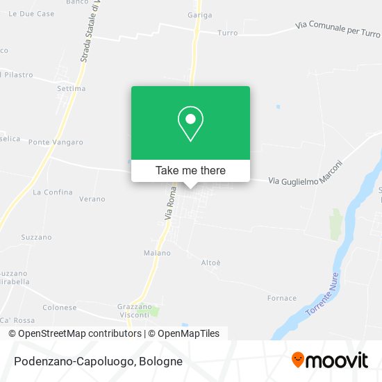 Podenzano-Capoluogo map