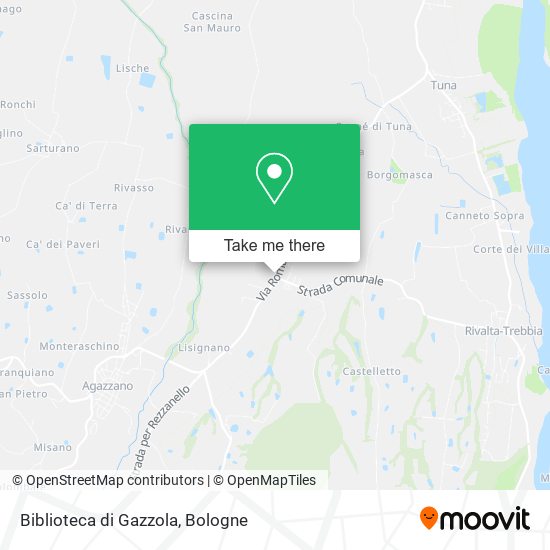 Biblioteca di Gazzola map