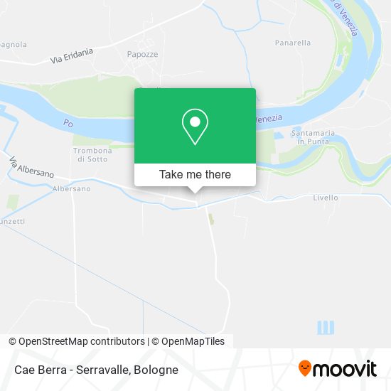 Cae Berra - Serravalle map
