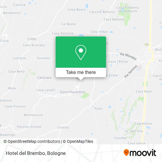 Hotel del Brembo map