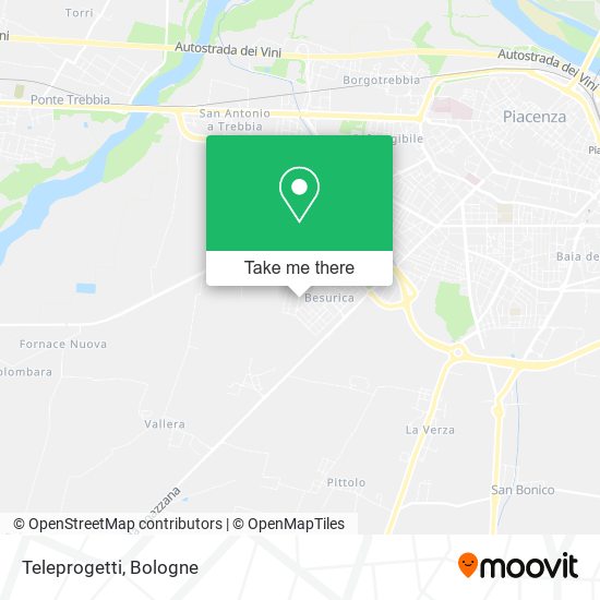 Teleprogetti map
