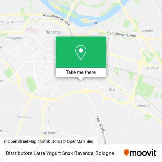 Distributore Latte Yogurt Snak Bevande map