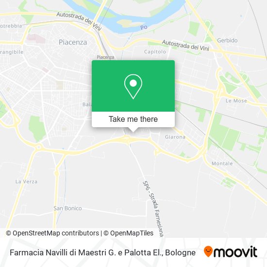 Farmacia Navilli di Maestri G. e Palotta El. map
