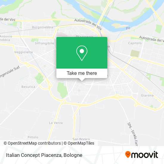 Italian Concept Piacenza map